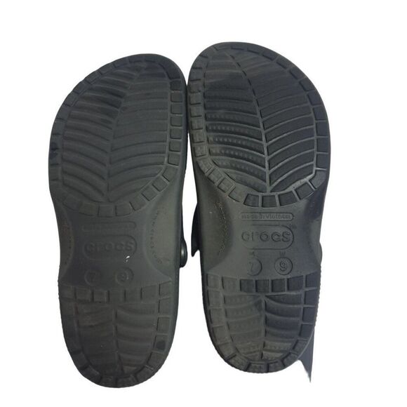 Crocs Classic Unisex Clog Shoes Black M7/W9 - Picture 6 of 8